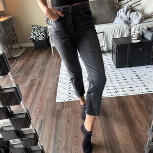 Joe's Jeans Dark Gray Ankle Cropped Jeans